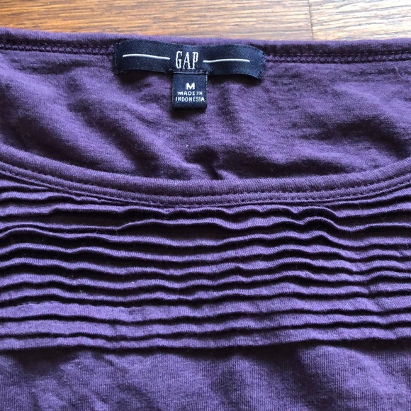 Gap purple 3/4 sleeve shirt - Picture 2 of 3